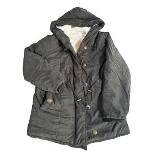 Eleter Sherpa‎ Black Wilted Puffer Jacket - Size Large